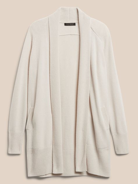 The perfect extra layer for chilly days— especially when made from such sumptuously soft cashmere.  Here, our designers created a supremely soft and warm cardigan, designed for layering luxuriously through the seasons.  RELAXED FIT: Expertly cut fo Warm Cardigan, The Seasons, Long Cardigan, Banana Republic, Layering, Cashmere, Loose Fitting, Relaxed Fit