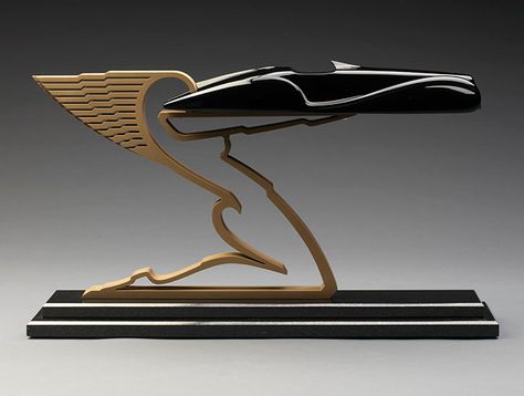 Car Sculpture, Speed Form, Form Study, Streamline Art, Motor Art, Travel Lounge, Model Citizen, Goddess Sculpture, Art Deco Inspiration