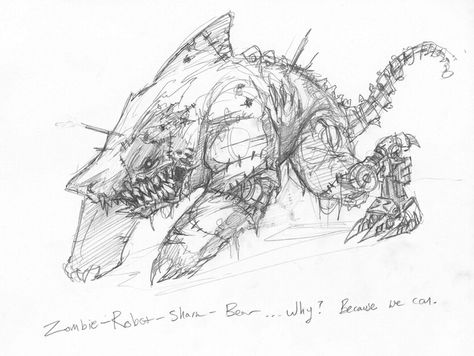 Zombie-cyborg-shark-bear-hybrid Zombie Shark, All About Sharks, Shark Drawing, Shark Art, Sharks, Zombie, To Draw, Cool Art, Alexander