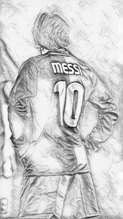 How To Draw Messi, Messi Drawing, Football Drawing, Soccer Stuff, Messi Photos, Black Spiderman, Doodle Art Designs, Football Players, Doodle Art