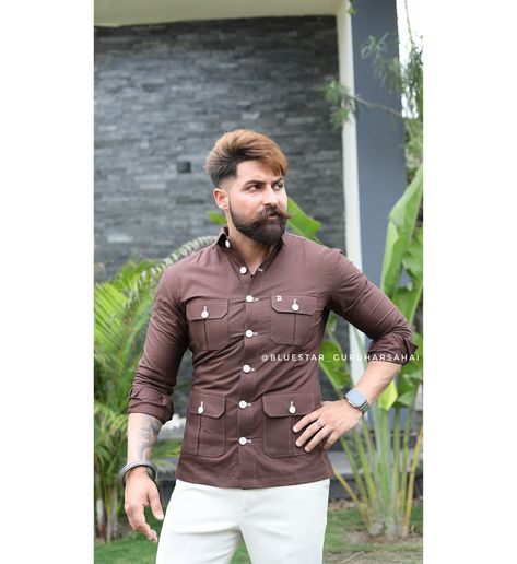 Worldwide Shipping Available. Adress :- Guruharsahai District Ferozpur PUNJAB 152022 #bluestar_guruharsahai #bespoke #canada #australia #london#europe #wedding #chandigarh #zira #bathinda #ferozepur #punjabimodel #punjabi #punjabisinger #punjabisong #pollywood #punjabisongs #punjabisingers #punjabistatus #punjabimusic #punjabistars #punjabisuits #punjab #punjabiwedding #jatt #punjabimedia #chandigarh #sardar #punjabisuit #punjabiswag #sidhumoosewala Europe Wedding, Dress Suits For Men, African Clothing For Men, Hunting Shirts, Chandigarh, Dress Suits, African Clothing, Mens Suits, Cool Tattoos