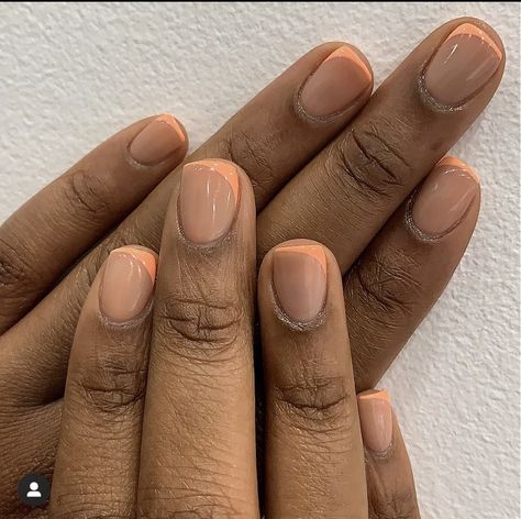 Gel Overlay Nails, Natural Nails Manicure, Natural Looking Nails, Overlay Nails, Brown Acrylic Nails, Gel Toe Nails, Gel Overlay, Diva Nails, Subtle Nails