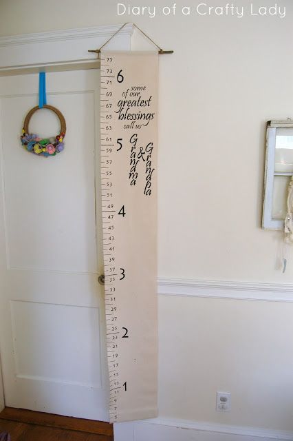 Height Chart Diy, Growth Charts Diy, Fabric Growth Chart, Homemade Presents, Canvas Growth Chart, Nature Room, Growth Charts, Growth Chart Ruler, Making Gifts