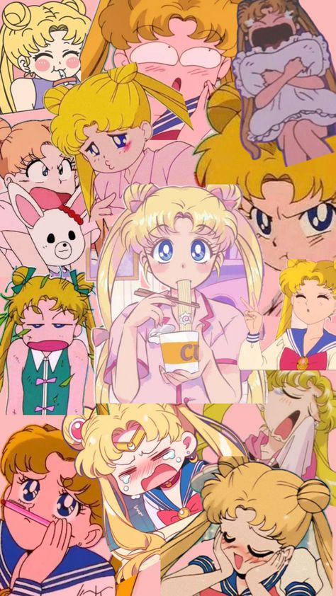 Collage of usagi! Usagi Tsukino Wallpaper, Usagi Sailor Moon, Chibi Usagi, Anime Characters Birthdays, Usagi Tsukino, Sailor Moon, Cute Wallpapers, Moon, Wallpapers