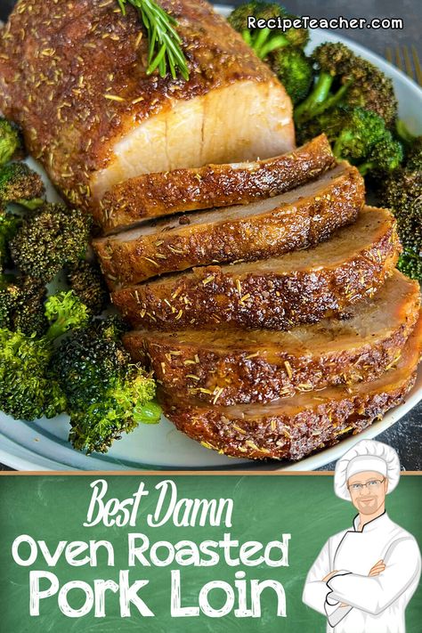 Juicy and tender oven roasted pork loin. With a simple and delicious seasoning rub, this mouthwatering recipe is ready in about an hour. Half Pork Loin Recipes Ovens, Center Loin Pork Roast, Slow Roasting Pork Loin In Oven, Tender Pork Loin Recipes Oven, Whole Pork Loin Recipes Ovens, Boneless Pork Loin Recipes Ovens, 4lb Pork Loin In Oven, Juicy Pork Loin In The Oven, Pork Loin Center Cut Roast Boneless