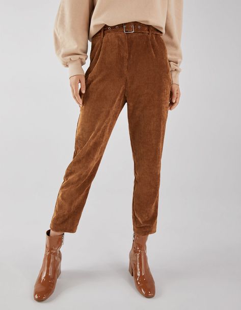 Trousers With Belt, Corduroy Trousers, Minimalist Wardrobe, Corduroy Pants, Casual Outfit, Official Store, Jeans Pants, Online Fashion, Pretty Outfits