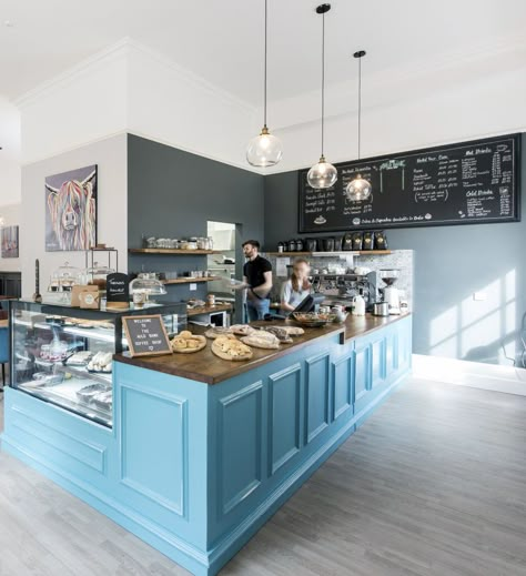 Aul Bank, Gortin, Omagh Blue Bakery, Cherry Moon, Dream Bakery, Cake Stall, Bakery Interior, Interior Simple, Cafe Ideas, Black Sheep, Cafe Design