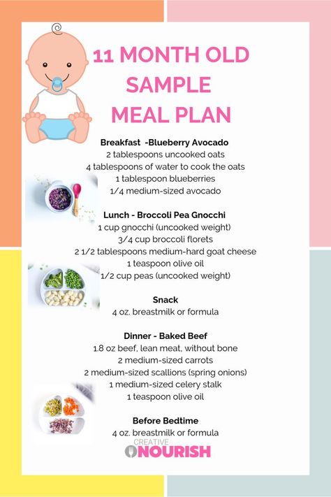 11 month old baby meal plan:) Nutritionist created and approved to provide nutritionally balanced meals. #11montholdbaby #babymealplan #babyfood 11 Month Old Meal Plan, Lunch Ideas 11 Month Old, 11 Month Old Baby Food, 11 Month Old Food, Infant Food, Babywise Schedule, Baby Meal Plan, Easy Meal Plan, Liquid Meals