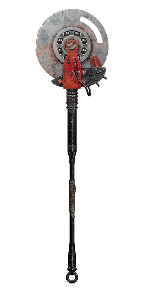 Circular Electric Chainsaw Blade + Exploding Pickaxe Handle Art - Lies of P Art Gallery Lies Of P Concept Art, Pickaxe Concept Art, Weaponsmith Aesthetic, Prop Concept Art, Lies Of P, Props Design, Electric Chainsaw, Props Concept, Video Game Design