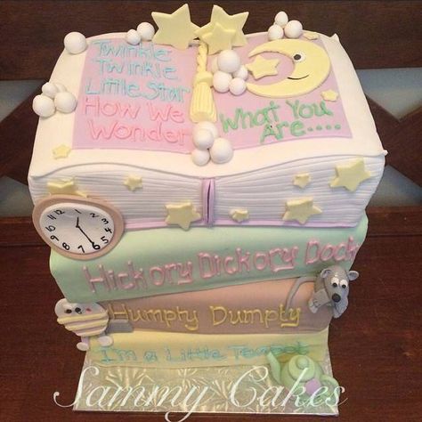 Gender reveal cake Pregnancy Halloween Costumes, Gender Reveal Cakes, 20 Birthday Cake, Storybook Baby Shower, Hickory Dickory, Shower Diy, Baby Boy Cakes, Pregnant Halloween, Gender Reveal Cake