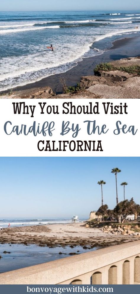 Cardiff by the Sea is one of the most unique and amazing destinations to visit with your family. If you are wondering where to stay near San Diego with kids and what to do, read on as we tell you why Cardiff by the Sea, CA needs to be on your must-visit list. And, you'll discover all you need to know about this spot for your next family vacation. San Diego With Kids, Best Family Resorts, Cardiff By The Sea, Road Trip Packing, Family Resorts, Road Trip Usa, Cardiff, Amazing Destinations, Summer Travel