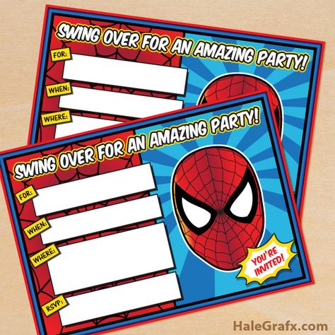 Click here to download FREE Printable Spider-man Birthday Invitations! Spiderman Birthday Party Invitations, Spiderman Birthday Invitations, Spider Man Birthday, Spiderman Invitation, Birthday Party Invitations Free, Spiderman Theme, Woodland Birthday Party, Spiderman Birthday Party, Birthday Party Printables