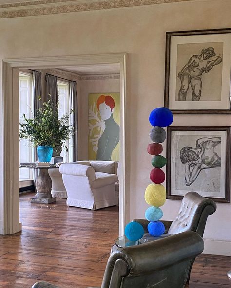 Annie Morris on Instagram: “One of my first stack sculptures from 2012 in the most beautiful home of Francesco and Gael Boglione @petershamnurseries #GaryHume…” Gary Hume, Alex Eagle, Lucian Freud, In Good Company, Beautiful Home, Good Company, Beautiful Homes, Most Beautiful, Diy Projects