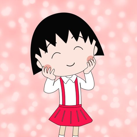 maruko chan Chan Quotes, Chan Cute, Chibi Keychain, Chibi Maruko-chan, Eid Stickers, Cute Flower Wallpapers, Cute Cartoon Pictures, Old Anime, Old Cartoons