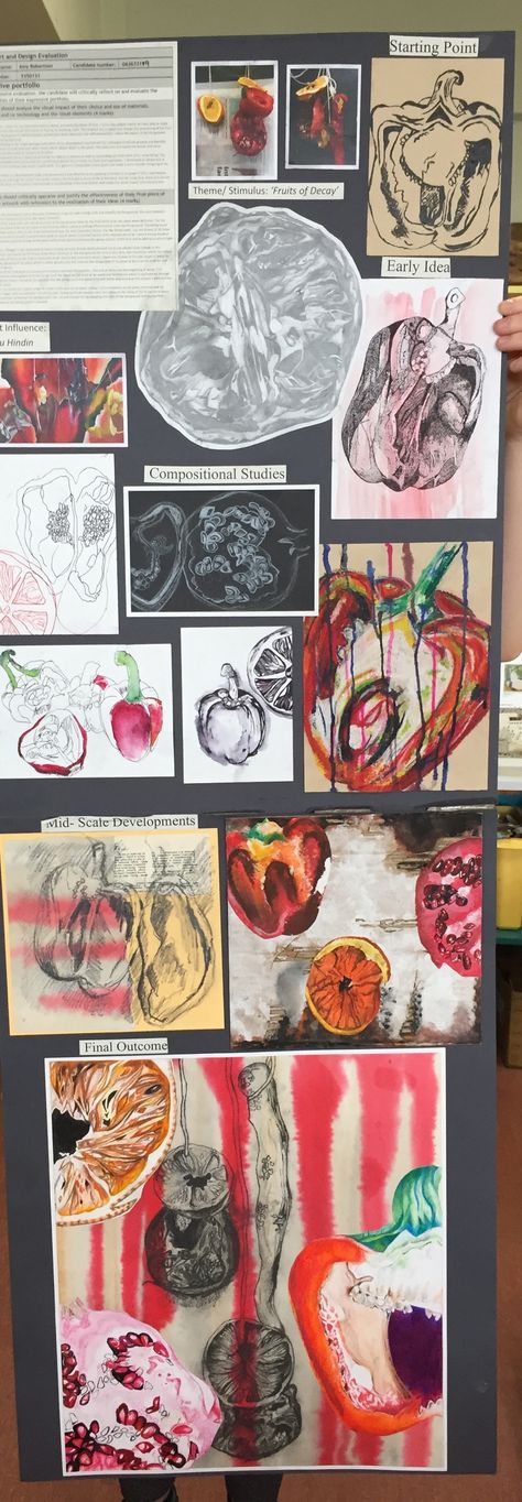 Nat 5 Art Expressive Folio, As Level Art Coursework, Art Preparatory Work Ideas, Ao2 Gcse Art, Art Preparatory Work, Natural Forms Gcse, Gcse Sketchbook, Leaving Cert, Sketchbook Layout