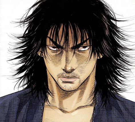 Un Vagabond on Instagram: “Manga: Vagabond, Volume 1. - - - - - #takehikoinoue #バガボンド #berserkmanga #guts #inouetakehiko #inoue #マンガ #vagabondmanga #musashi…” Ninja Illustration, Takehiko Inoue, Inoue Takehiko, Number Ideas, Vagabond Manga, Miyamoto Musashi, Tyler Durden, Face Reference, Samurai Art