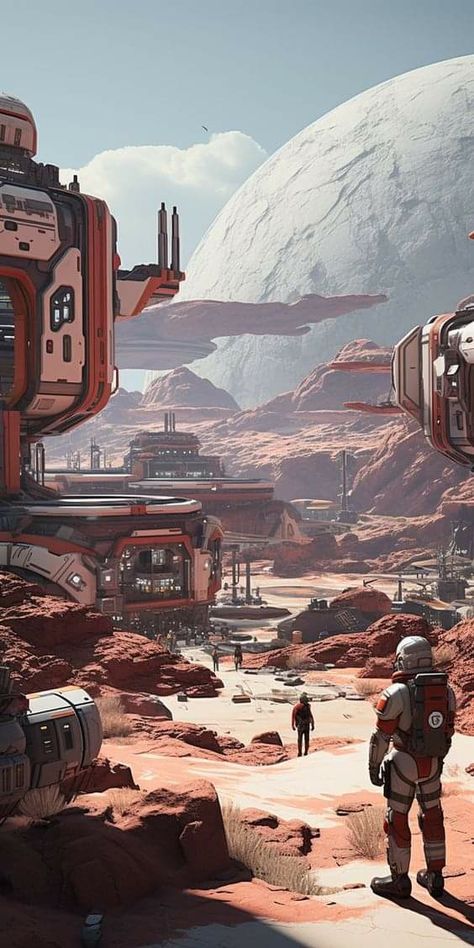 Space Mining Concept Art, Sci Fi Cityscape, Starfield Concept Art, Sci Fi Environment Concept Art, Scifi Environment, Scifi City, Sci Fi Building, Sci Fi Wallpaper, Traveller Rpg