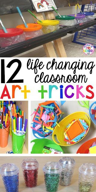 Preschool Hacks, Art Room Organization, Teacher Letters, Prek Art, Art Classroom Organization, Art Tricks, Pocket Of Preschool, Classe D'art, Preschool Rooms