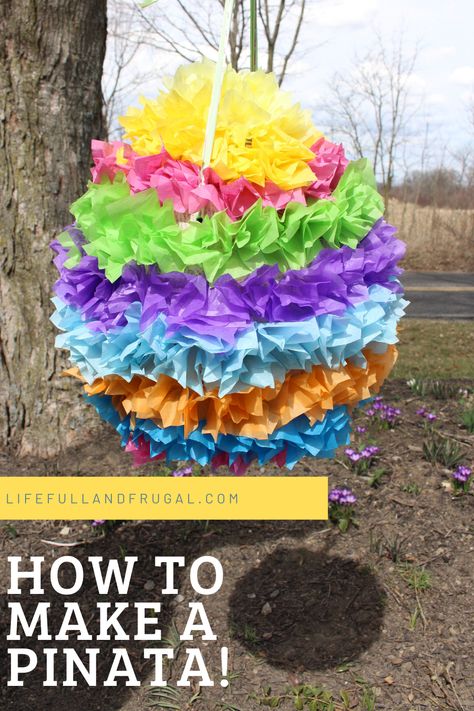 a colorful piñata in the shape of an egg Easy Pinata, Making A Pinata, How To Make Pinata Step By Step, Home Made Pinata, How To Make A Pinata, How To Make A Piñata With A Balloon, Egg Pinata Diy, Make Your Own Pinata Diy, How To Make Pinata