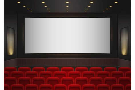 Movie Theater Screen, Cinema Movie Theater, Theatre Hall, Hall Wallpaper, Theater Seats, Theatre Interior, Blank Screen, Cinema Movie, Cinema Theatre