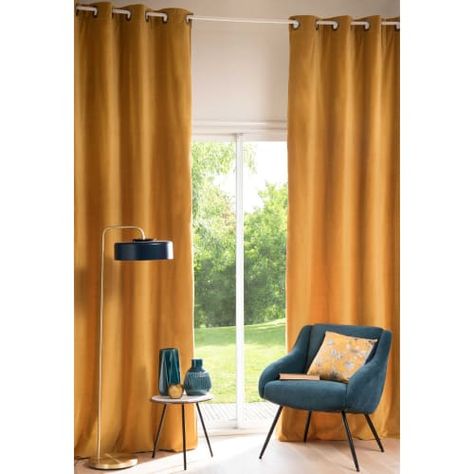 Mustard Yellow Curtains Living Room, Mustard Curtains, Mustard Yellow Curtains, Mustard Bedding, Dining Room Bench Seating, Ikea Curtains, Yellow Curtains, Cool Curtains, Yellow Bedroom