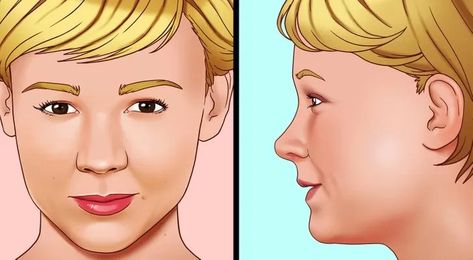 Double cartoon picture of a blonde woman with a celestial nose Hawk Nose Women, Celestial Nose, Types Of Noses, Ethnic Nose, Greek Nose, Ethnic Rhinoplasty, Upturned Nose, Bulbous Nose, Different Nose Shapes