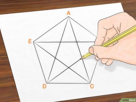 How to Draw a Perfect Star: 13 Steps (with Pictures) - wikiHow Draw A Star, Diy Hostess Gifts, Cathedral Window Quilts, Drawing Stars, Star Stencil, Stars Craft, Wooden Stars, Paper Stars, Diy Gift Box