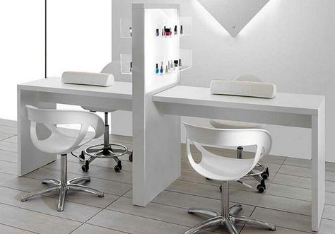 New double white beauty stations nail desks manicure bar tables salon furniture-Beauty SPA Equipment Hair Salon Furniture Manufacturers, Suppliers | Made-in-China Privates Nagelstudio, Nail Shops, Manicure Station, Salon Interior Design Ideas, Hair Salon Interior Design, Pedicure Station, Nail Salon Interior Design, Nail Salon Furniture, Beauty Salon Interior Design