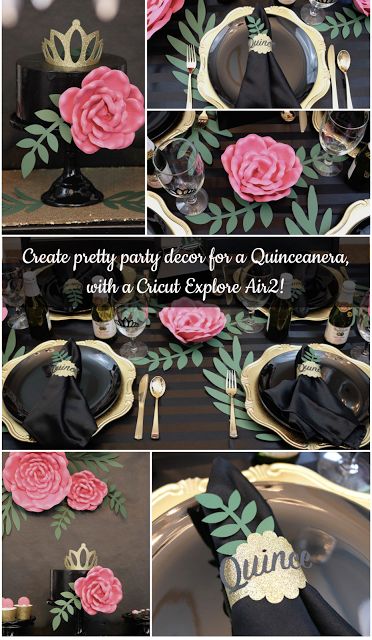 Easy ways to personalize your Quinceañera with a Cricut Explore Air 2! Cricut Party Decorations, Hispanic Culture, Cricut Explore Air 2, Pretty Party, Cricut Explore Air, Party Inspiration, New Tricks, Cricut Explore, Cricut Crafts