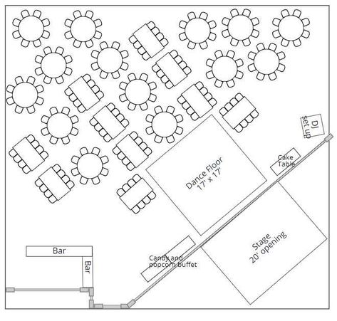 Mix of round and rectangular tables - Wedding reception - Forum Weddingwire.ca Rectangle Wedding Tables, Wedding Table Layout, Wedding Table Layouts, Reception Layout, Rectangle Tables, Layout Plan, Table Layout, Banquet Table, Maroon Bells