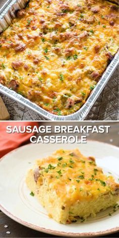 Breakfast Sausage In The Oven, Easy Sausage Breakfast Casserole, Sausage In The Oven, Easy Breakfast Casserole Sausage, Potluck Favorites, Sausage Breakfast Casserole, Delicious Breakfast Casserole, Sausage Hash, Breakfast Casserole Easy