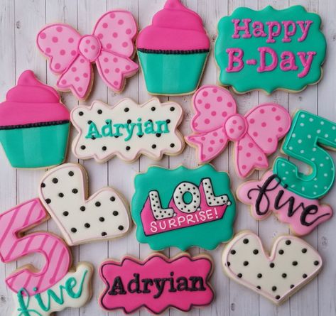 Lol Surprise Birthday Cookies, Lol Cookies Birthday, Lol Surprise Cookies Decorated, Lol Surprise Dolls Cookies, Lol Doll Cookies Decorated, Lol Cookies Decorated, Lol Surprise Cookies, Lol Doll Cookies, Lol Cookies