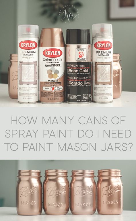 How many cans of spray paint do I need to paint mason jars? Painting Mason Jars Diy, Painted Mason Jars Diy, Paint Mason Jars, Spray Paint Mason Jars, Easy Mason Jar Crafts Diy, Mason Jar Diy Projects, Easy Mason Jar Crafts, Prayer Jar, Mason Jar Projects