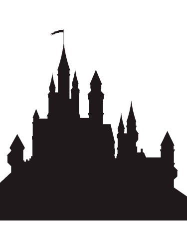 Free printable Castle stencils and templates Castle Silhouette Medieval, Disneyland Castle Silhouette, Castle Svg Free, Castle Template, Castle Outline, Tangled Castle, Goth Castle, Rapunzel Castle, Disney Castle Silhouette