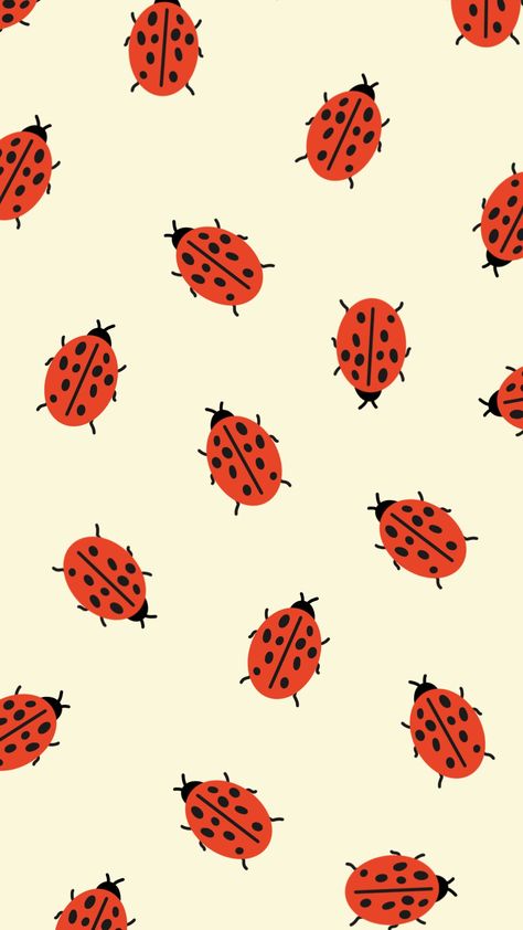 A cute, summery, ladybug inspired desktop wallpaper to freshen up your screen! Grab the mobile version on my Instagram (@apthecreative) Ladybug Wallpaper Aesthetic, Wallpaper Ladybug, Summer Desktop Wallpaper, Ladybug Background, Ladybug Illustration, Ladybug Aesthetic, Crow Images, Butterfly Tattoos On Arm, Ladybug Pattern