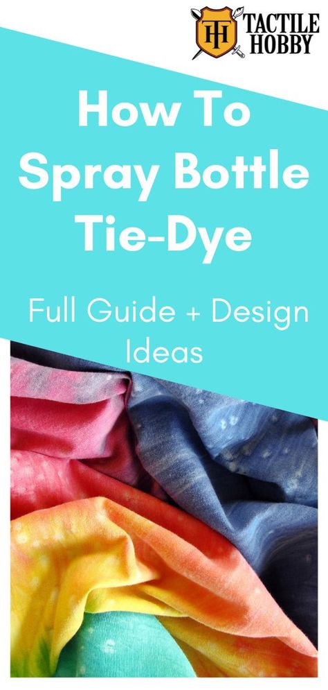 If you’re looking for a tie-dye technique that gives you control and results in colorful, eye-catching patterns, you might want to give spray bottle tie-dyeing a try! This article details the step-by-step process for spray bottle tie-dyeing and provides tips and techniques for turning plain fabric into amazing tie-dye artwork! Fabric Dyeing Techniques, Guide Design, How To Tie Dye, Tie Dye Techniques, Plain Fabric, Dyeing Techniques, Spray Bottle, Turning, Step By Step