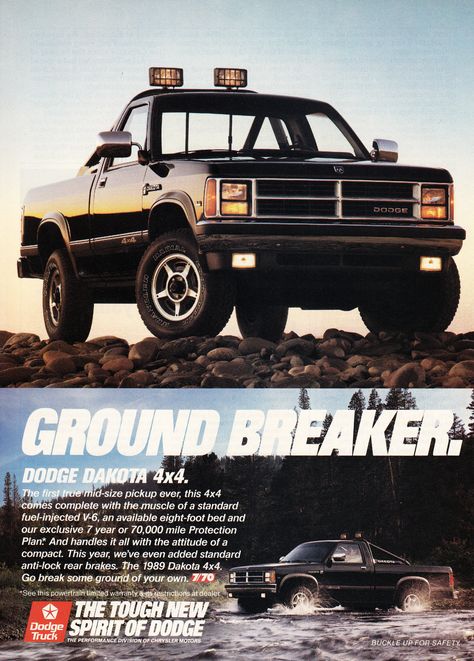 Dodge Spirit, Vintage Dodge, Car Advertisement, 2000 Toyota 4runner, Baja Truck, New Dodge, Magazine Advertisement, Print Advertisement, Toyota Trucks