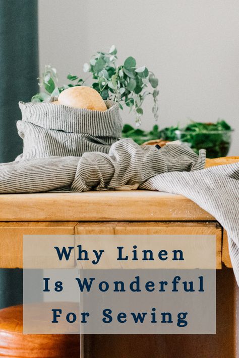 Linen Sewing Ideas, Linen Sewing Projects, Homestead Sewing, Linen Sewing Patterns, Hand Printed Linen, Soft Toys Making, Linen Ribbon, Buy Linen, Scrap Material