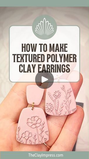 Polymer Clay Texture Sheets, Diy Earrings Polymer Clay, Polymer Clay Jewelry Tutorials, Clay Texture, Polymer Earrings, Polymer Clay Jewelry Diy, How To Craft, Polymer Crafts, Clay Earring