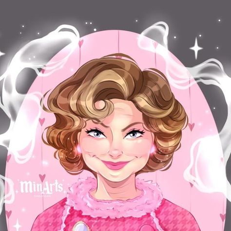 MinArts ™ on Instagram: "🎀 DOLORES UMBRIDGE 🎀 Hey y’all! Hope you’re all doing well! So I’m still drowning in commissions right now so I don’t really have time to make some spooky arts… then I had the idea to share this UMBRIDGE design I did for @amortentia_pins for our Harry Potter Yearbook series I did a while ago. I changed the frame and background from the original design tho to make it a lil bit spooky (even tho it’s not that spooky 🤡 but whatever) Dolores is a horrible character but I r Umbridge Fanart, Professor Umbridge, Harry Potter Professors, Dolores Umbridge, I Changed, Wizarding World, Yearbook, Cartoon Art, Original Design