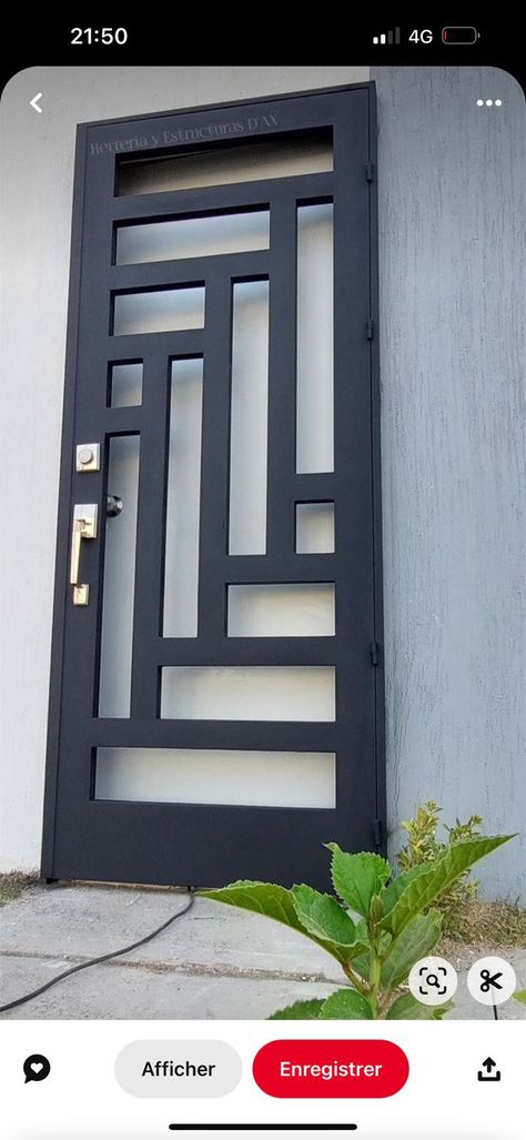 Sliding Gate Design, Gate Design Modern, Gate For Stairs, Modern Window Grill, Home Window Grill Design, Porte In Ferro, Gate Garden, Window Grill Design Modern, Home Gate Design