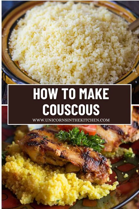 Tri Color Couscous Recipe, How To Cook Couscous, Easy Couscous Recipes, Simple Couscous Recipes, Cook Couscous, Chicken And Couscous, Making Couscous, Inflammation Recipes, Chicken Tagine