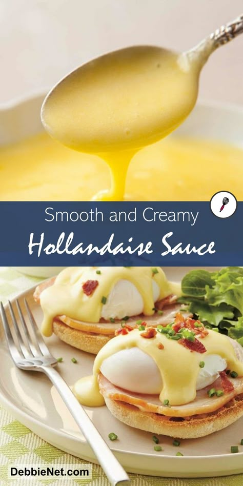 Green Chili Hollandaise Sauce, How To Make Eggs Benedict, How To Make Hollandaise Sauce, Eggs Benedict Hollandaise Sauce, Eggs Benedict Hollandaise, Asparagus With Hollandaise, Hollandaise Recipe, Easy Hollandaise, Easy Hollandaise Sauce