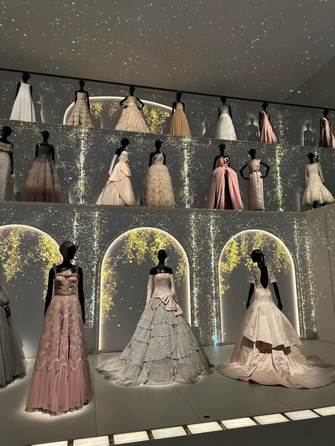 Dior’s museum in Paris has this gorgeoys exhinbit of gowns! Paris Fashion Week Aesthetic, Red Carpet Celebrities, Dior Museum, Chanel Karl Lagerfeld, Runway Aesthetic, Fashion Week Aesthetic, Ethereal Dresses, Museum In Paris, Dior Aesthetic