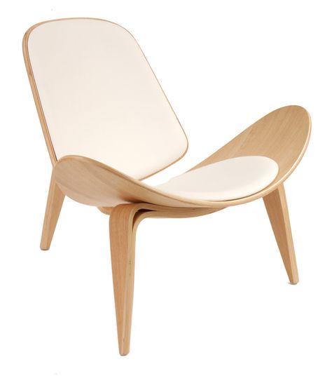 Hans Wegner. Shell Chair. Wegner Shell Chair, Hans Wegner Shell Chair, Office Chair Diy, Wegner Chair, Wooden Folding Chairs, Small Accent Chairs, Plastic Adirondack Chairs, Leather Recliner Chair, Futuristic Furniture