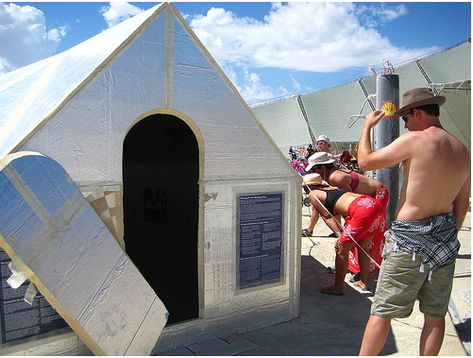 On my trip to Burning Man this year, I noticed quite a few camps utilizing the Hexayurt. A model of this affordable “refugee” shelter was also on display along with the art on the playa, and I was suprised how cool it was in the boiling heat, and how sturdy it was against the notorious … Festival Camping List, Festival Prep, Refugee Shelter, Burning Man Camps, Burning Man Art, First Time Camping, Wasteland Weekend, Tiny House Blog, Housing Ideas