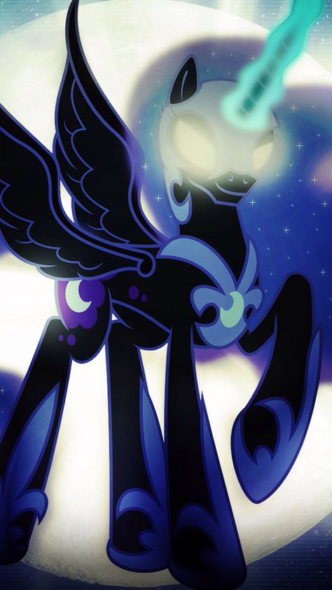 Nightmare Moon Wallpaper, Nightmare Moon Aesthetic, Nightmare Moon Fanart, Mlp Nightmare Moon, Mlp Luna, Chihiro Y Haku, My Little Pony Poster, Celestia And Luna, Nightmare Moon