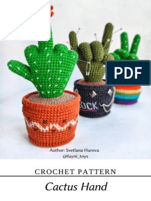 Toby | PDF | Crochet | Handicrafts Cactus En Crochet, Gingerbread Man Free, Crochet Cat Toys, Crochet Cactus, Crochet Plant, Easy Quilt Patterns, Red Yarn, Stitch Marker, Baymax