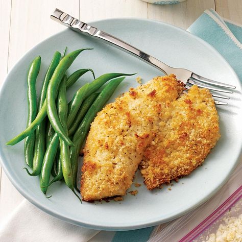 Breaded Baked Tilapia Breaded Tilapia, Baked Tilapia Recipes, Breaded Fish, Sole Fish, Oven Baked Fish, Tilapia Fish Recipes, Tilapia Recipe, Fish Recipes Baked, Baked Tilapia