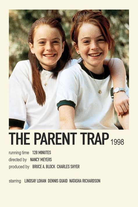 Parent Trap Movie, Trapped Movie, The Parent Trap, Movies To Watch Teenagers, Film Netflix, Filmy Vintage, Iconic Movie Posters, Movie Card, Parent Trap